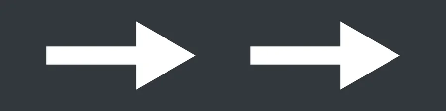 Directional arrow, charcoal rider