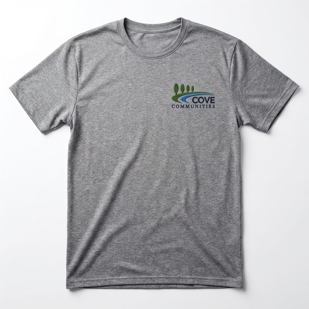 Heather gray branded t-shirt