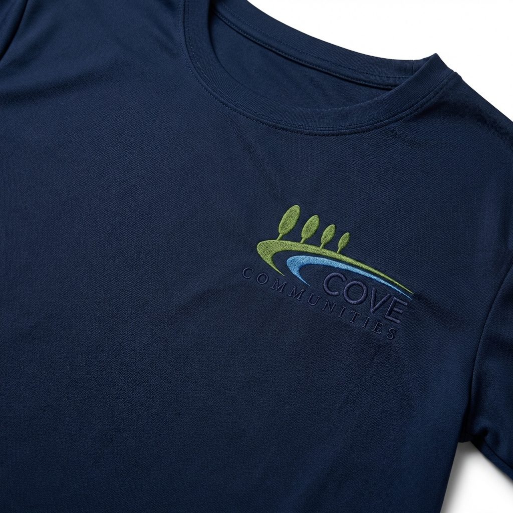 Navy branded t-shirt
